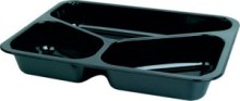 Duniform CPET MENU miska 430/225/165 ml - černá (250)