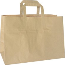 Duni papírová taška Take-away hnědá